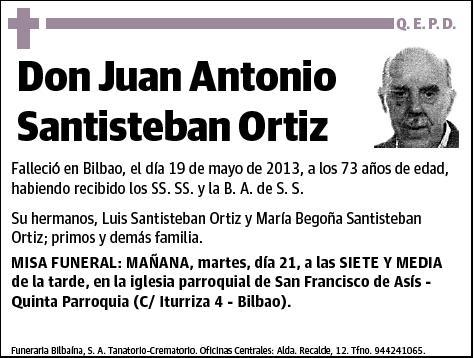 SANTISTEBAN ORTIZ,JUAN ANTONIO