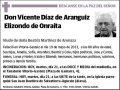 DIAZ DE ARANGUIZ ELIZONDO DE ONRAITA,VICENTE