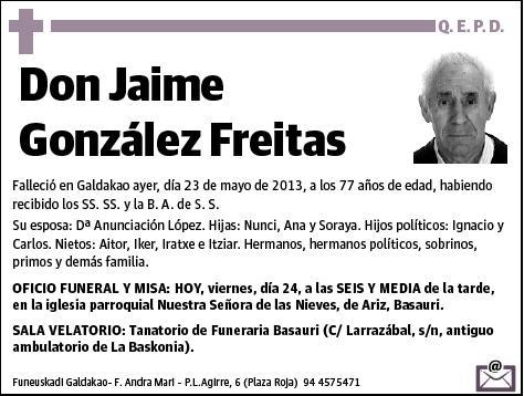 GONZALEZ FREITAS,JAIME