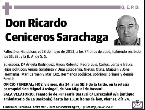 CENICEROS SARACHAGA,RICARDO