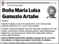 GUMUZIO ARTABE,MARIA LUISA