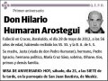 HUMARAN AROSTEGUI,HILARIO