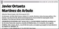 ORTUETA MARTINEZ DE ARBULO,JAVIER