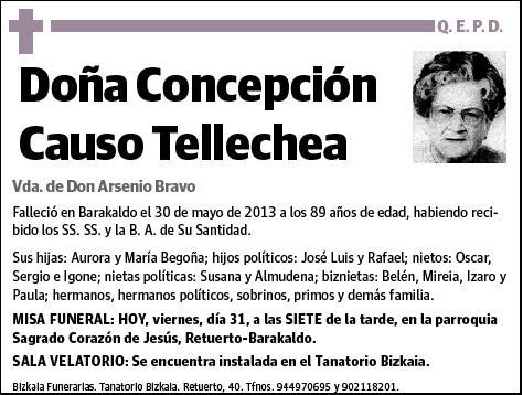 CAUSO TELLECHEA,CONCEPCION