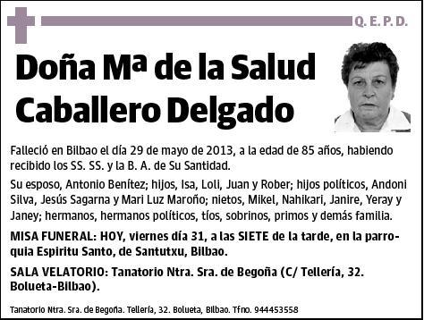 CABALLERO DELGADO,Mª DE LA SALUD