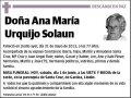 URQUIJO SOLAUN,ANA MARIA
