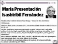 ISASBIRIBIL FERNANDEZ,MARIA PRESENTACION