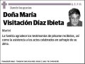 DIAZ IBIETA,MARIA VISITACION