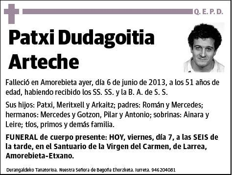 DUDAGOITIA ARTECHE,PATXI