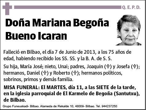 BUENO ICARAN,MARIANA BEGOÑA