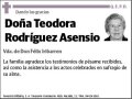 RODRIGUEZ ASENSIO,TEODORA