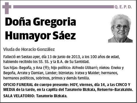 HUMAYOR SAEZ,GREGORIA