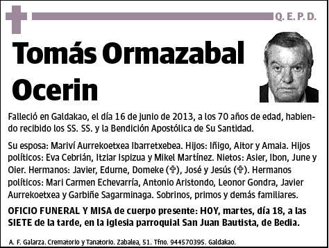 ORMAZABAL OCERIN,TOMAS