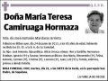 CAMIRUAGA HORMAZA,MARIA TERESA