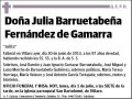 BARRUETABEÑA FERNANDEZ DE GAMARRA,JULIA