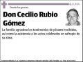 RUBIO GOMEZ,CECILIO