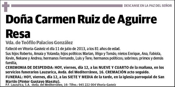 RUIZ DE AGUIRRE RESA,CARMEN