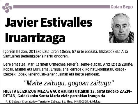 ESTIVALLES IRUARRIZAGA,JAVIER