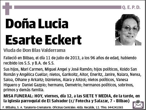 ESARTE ECKERT,LUCIA
