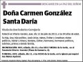 GONZALEZ SANTA DARIA,CARMEN
