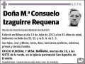 IZAGUIRRE REQUENA,MARIA CONSUELO