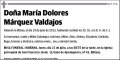 MARQUEZ VALDAJOS,MARIA DOLORES