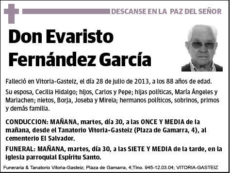 FERNANDEZ GARCIA,EVARISTO