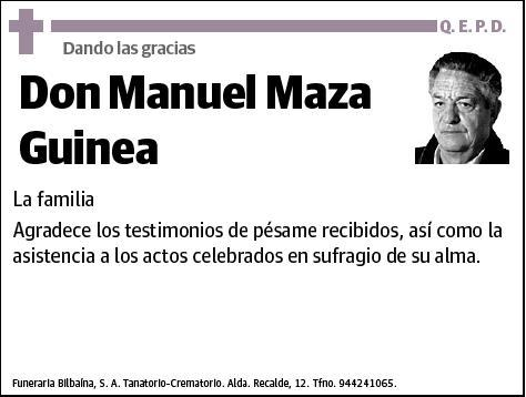 MAZA GUINEA,MANUEL