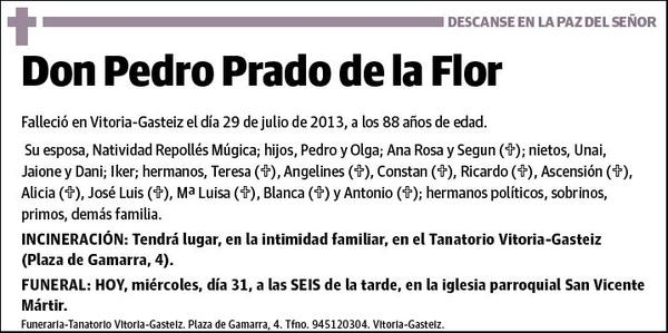 PRADO DE LA FLOR,PEDRO