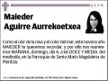AGUIRRE AURREKOETXEA,MAIEDER