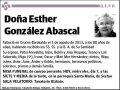 GONZALEZ ABASCAL,ESTHER