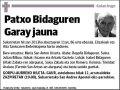 BIDAGUREN GARAY,PATXO