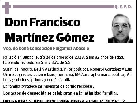 MARTINEZ GOMEZ,FRANCISCO