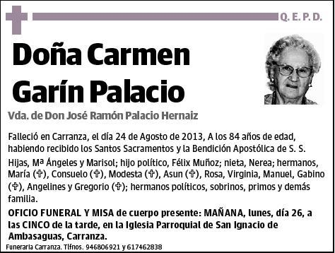 GARIN PALACIO,CARMEN
