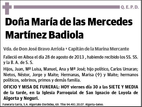 MARTINEZ BADIOLA,MARIA DE LAS MERCEDES