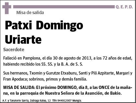 DOMINGO URIARTE,PATXI