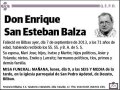SAN ESTEBAN BALZA,ENRIQUE