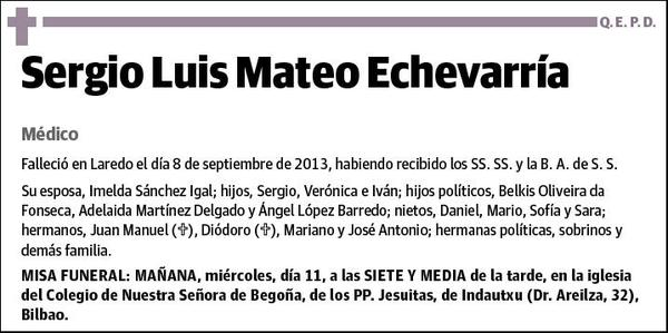 MATEO ECHEVARRIA,SERGIO LUIS