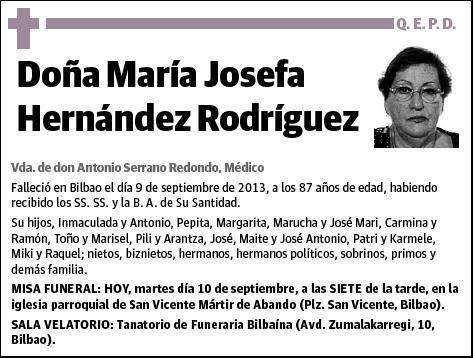 HERNANDEZ RODRIGUEZ,MARIA JOSEFA