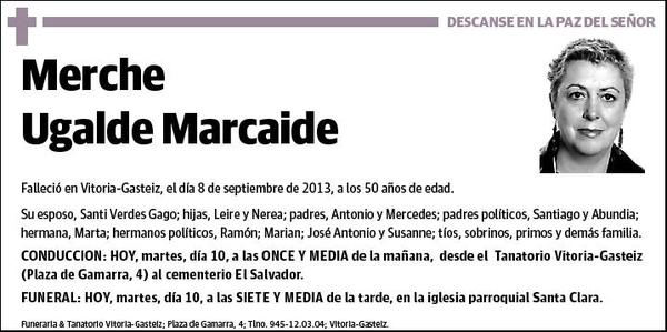 UGALDE MARCAIDE,MERCHE