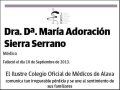 SIERRA SERRANO,MARIA ADORACION