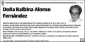 ALONSO FERNANDEZ,BALBINA