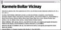 BOLLAR VICINAY,KARMELE