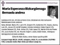 BIZKARGÜENAGA BERNAOLA,MARIA ESPERANZA