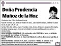 MUÑOZ DE LA HOZ,PRUDENCIA