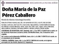 PEREZ CABALLERO,MARIA DE LA PAZ