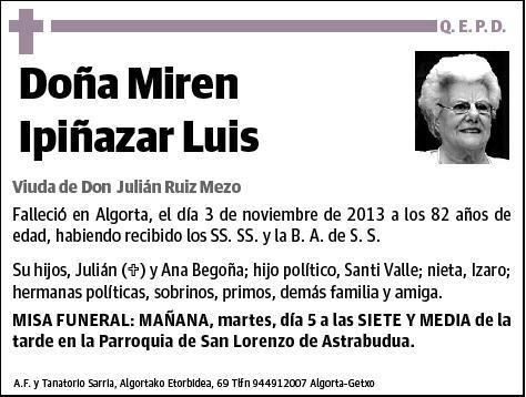 IPIÑAZAR LUIS,MIREN