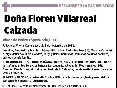 VILLARREAL CALZADA,FLOREN