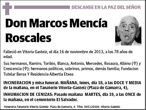 MENCIA ROSCALES,MARCOS