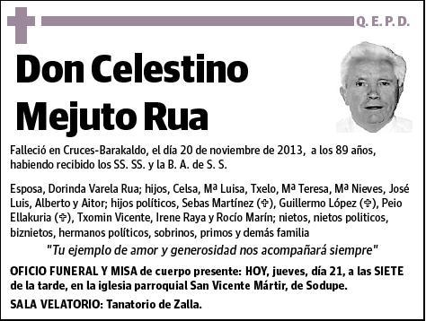 MEJUTO RUA,CELESTINO